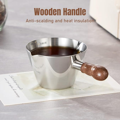 Baalaka 3.4oz Espresso Cups Set 2, Stainless Steel - Image 5