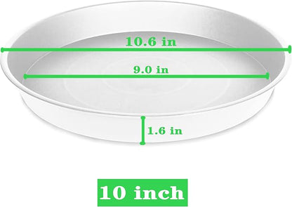 6 Pack of 10 inch Plant Saucer, Heavy Duty Plastic Plant Saucer 10" Round - Image 2