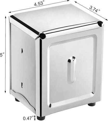 New Star Foodservice 24043 Stainless Steel Short Napkin Dispenser, 3.875 by - Image 2