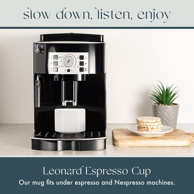 Folk Ceramics Leonard Ceramic Espresso Cups | Modern Stackable Demitasse Mugs - Image 6