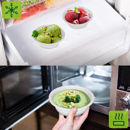 10 oz Paper Bowls Disposable Heavy Duty, 200 Pack, Microwavable Safe - Image 6
