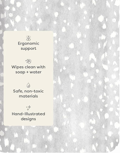 House of Noa Nama Standing Mat – Anti-Fatigue Cushioned Kitchen Mats for Floor | Ergonomic Bounce-Back Foam Kitchen Mats | Anti-Fatigue Mats for Kitchen & Standing | Fawn Silver | 22" x 72"