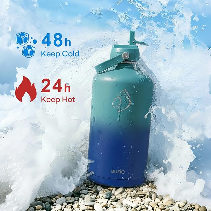 BUZIO 1 Gallon Water Bottle Insulated - Image 2