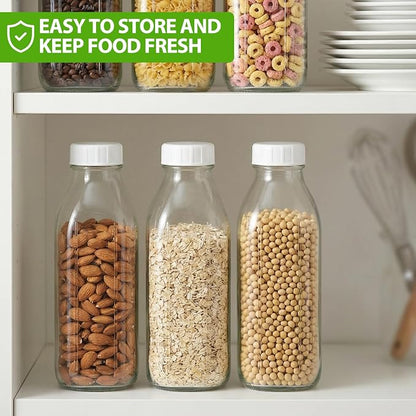 CUCUMI 2 Pack 32 Oz Glass Milk Bottle - Image 6