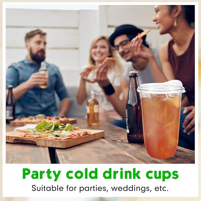 Baderke Clear Plastic Cups - Image 6