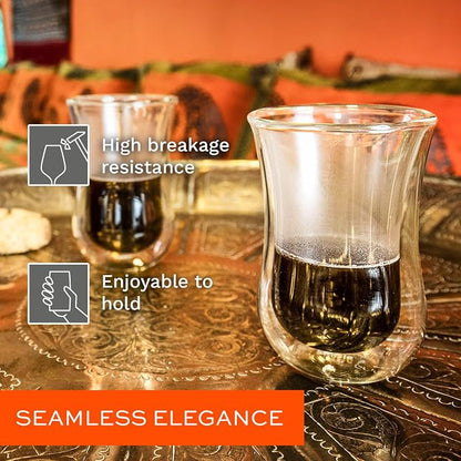 Stölzle Lausitz Coffee 'N More Glasses Set of 2 I Thermal Glasses Double-Walled - Image 3