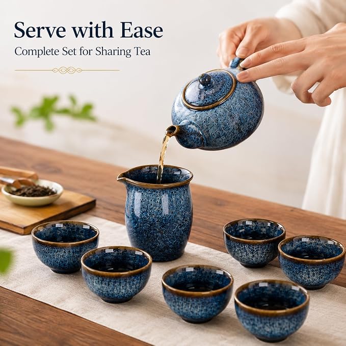 9-Piece Chinese Tea Set, Gongfu Tea Sets - Image 2