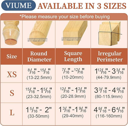 24 Pcs Chair Leg Floor Protectors for Hardwood Floors Silicone Covers Felt Pads Furniture Leg Caps Anti-Scratch Reduce Noise Fit (15/16" to 1-5/16")