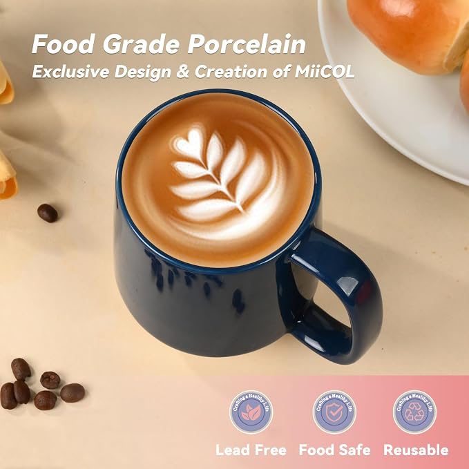 Miicol Ceramic Coffee Mug, 16 oz Large Coffee Cup, Tea Mug - Image 4
