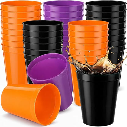 Yungyan 100 Pack 16 oz Stadium Cups Reusable Plastic Cups Blank Drink Stadium by Yungyan