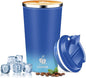Insulated Travel Coffee Mug Reusable Coffee Tumbler Cup by QEMAUUAHealthyLife