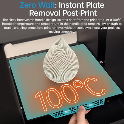 BIQU CryoGrip Pro Glacier Compatible with Snapmaker U1 3D Printer 276x304.5mm Panda Build Plate Double Sided Upgrade Plate Removable Surface Platform