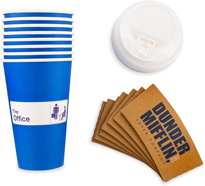 Silver Buffalo The Office Dunder Mifflin Logo, Paper Travel Cup, 16oz | - Image 2