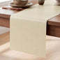 Artoid Mode Beige Double Sided Vinyl Faux Leather Table Runner, Seasonal by ArtoidMode
