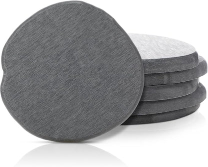 Diatomaceous Earth Coaster ，Set of 6，Unique White Absorbent Coasters by Unknown