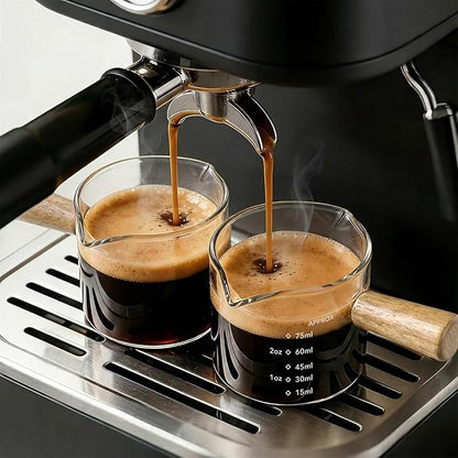 YARRAMATE 2.5oz Double Spout Espresso Shot Cups, 2 Pack by YARRAMATE