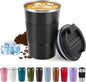 Vacuum Insulated Stainless Steel Travel Coffee Mug, Leak Proof Cup by SPLMIFA
