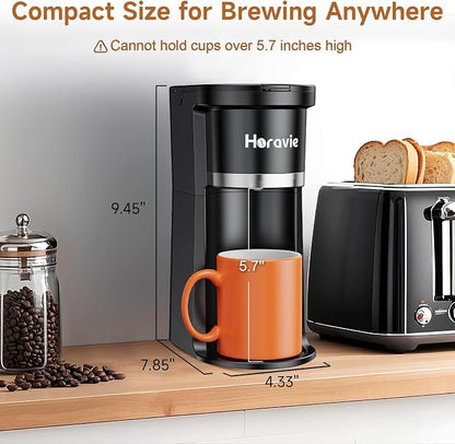 Small Single Serve Coffee Maker, One Cup Coffee Machine - Image 7