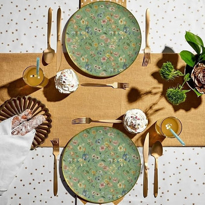 9 Inch Floral Paper Plates, 50 Pack – Elegant Pastel Flower Disposable Plates - Image 5