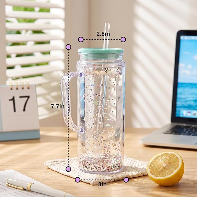 AGH 20OZ Acrylic Snow Globe Tumbler - Image 2