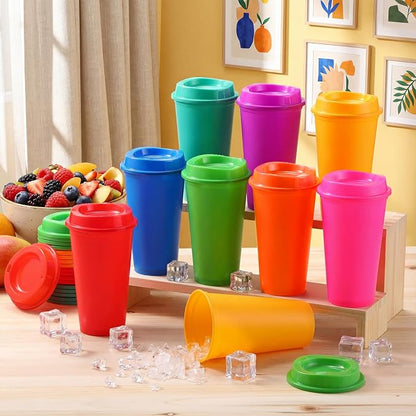 Honeydak 45 Pack 16 oz Reusable Coffee Cups - Image 3