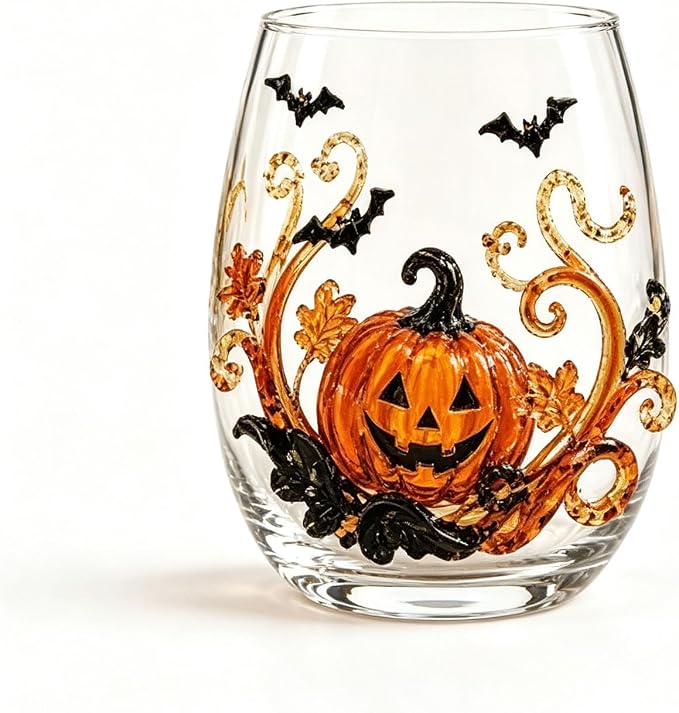 3D Halloween Artisan Glassware Collection Halloween Glass Cups | Drinking Glass - Image 2
