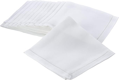 SARO LIFESTYLE Hemstitched Border Dinner Napkin by SaroLifestyle