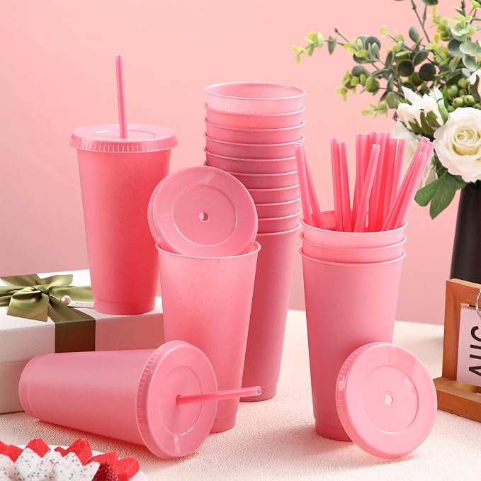 Honeydak 60 Pack Tumbler with Straw and Lid Bulk Cups - Image 6
