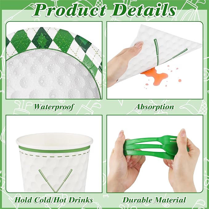 NatNarr Golf Party Supplies Set - Image 7