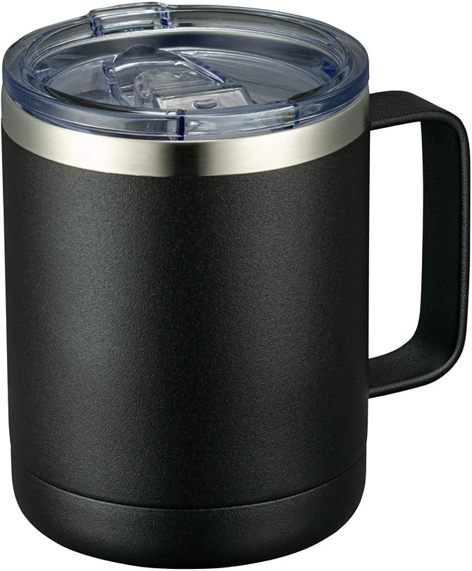 MEWAY 12oz Coffee Mug With Handle and Sliding Lid, Stainless Steel Travel by MEWAY