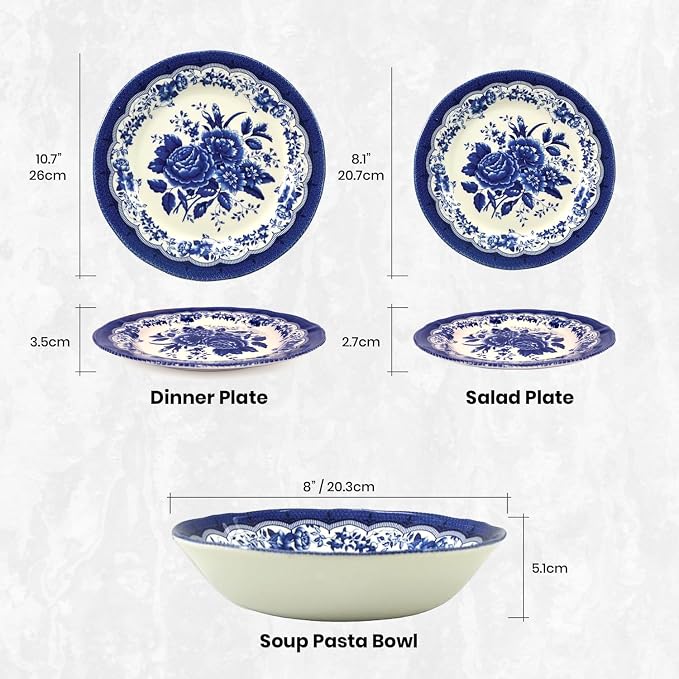 12-Piece Porcelain Dinnerware Set - Image 2
