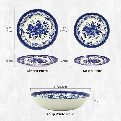 12-Piece Porcelain Dinnerware Set - Image 2