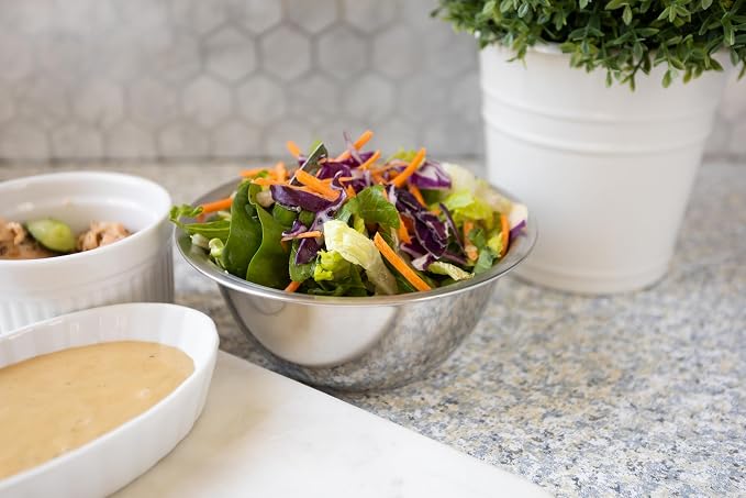 Fox Run Brands 1/2-Quart Stainless Steel Mixing Bowl, Eggs & Dressings | Stable - Image 5