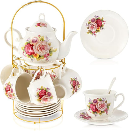 Zhehao 20 Pcs Porcelain Tea Set by Zhehao