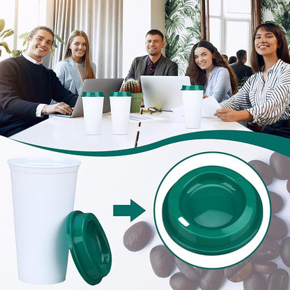 15 Pack Reusable Plastic Coffee Cups - Image 5