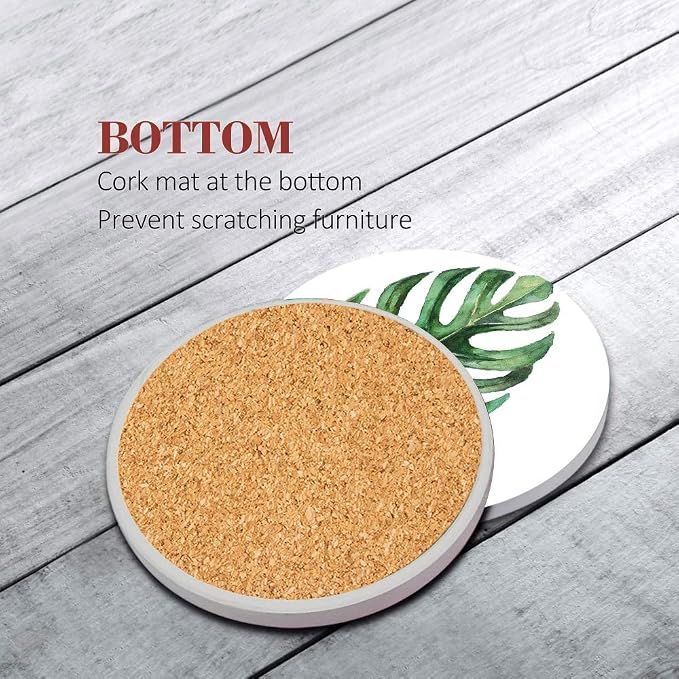 Coasters for Drinks, Ceramic Stone - Image 2