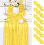 6 Pack Lemon Yellow Cheesecloth Table Runner 17x108 Inch Semi Sheer Boho Gauze by Unknown