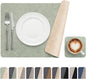 Vinyl Placemats Set of 4, Dual Sided Place Mats by Banchif