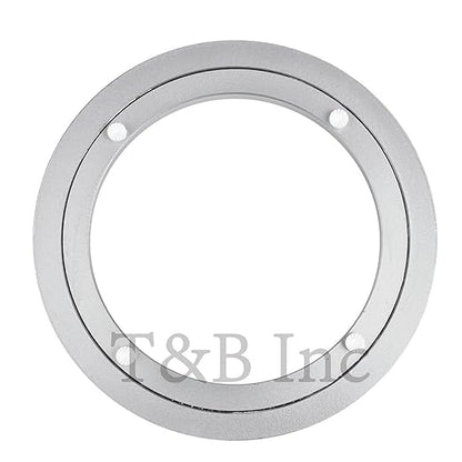 TamBee Aluminum Lazy Susan Heavy Duty Metal Rotating Hardware Turntable Bearing Ring Lazy Susan Base Only (8-Inch Heavy Duty)