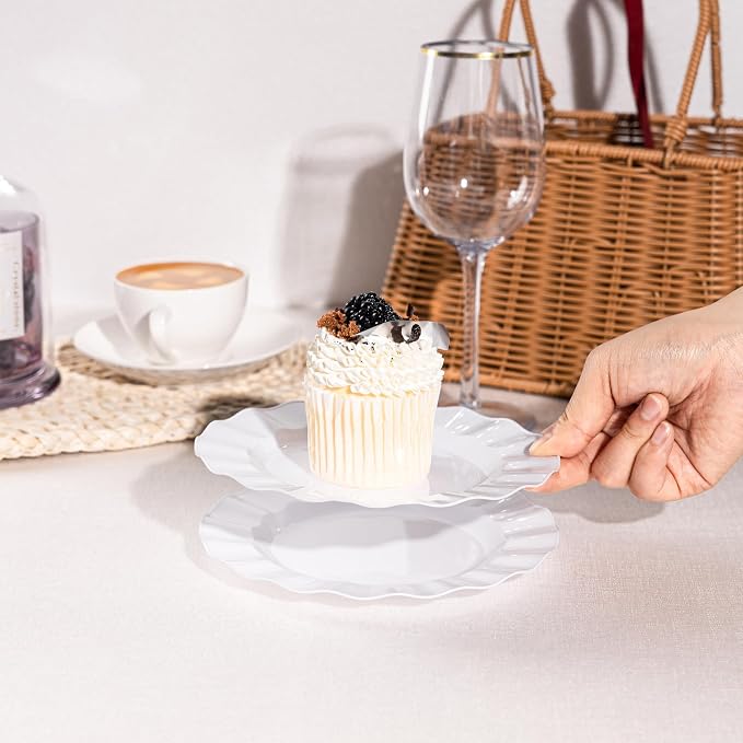 72 Pack White Plastic Plates, Thanksgiving - Image 6