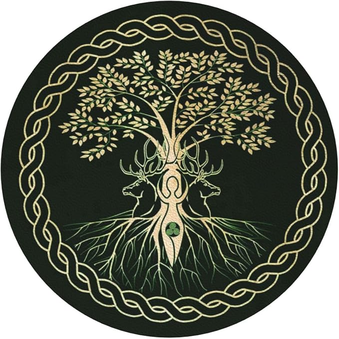 Norse Viking Wicca Yule Yggdrasil Coasters Set of 6 Coasters - Image 2