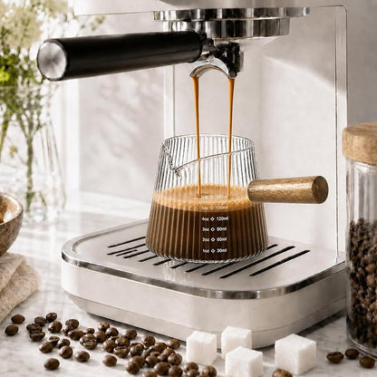 6OZ Espresso Shot Glass Cups Coffee Measuring Cup Coffee Bar Accessories | - Image 6
