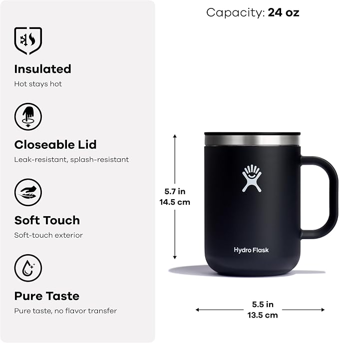 Hydro Flask Coffee Mug – Insulated Stainless Steel, Non Spill, Leak Resistant - Image 6