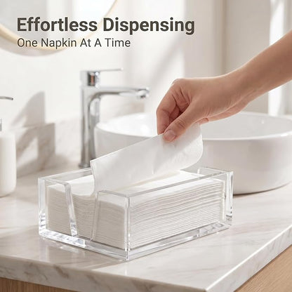 Acrylic Guest Towel Holder Tray - Image 2
