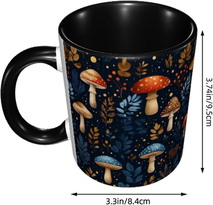 Mushroom Coffee Mug 11 Ounce Mugs Ceramic Tea Cup Drinking Water Cups | Novelty - Image 3