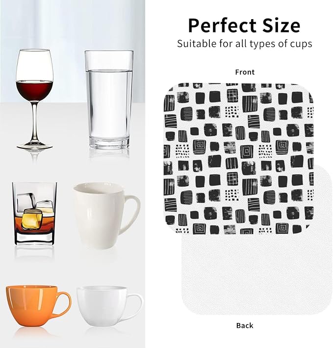 Minimal Abstract Shapes Print Coasters - Image 2