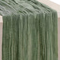 1 Pack Sage Green Cheesecloth Table Runner 35x120 Inch 10Ft Rustic Gauze Cheese by SuBleer