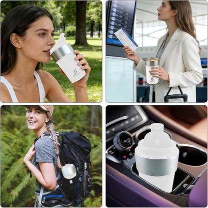 17oz Insulated Travel Coffee Mug, Stainless Steel Cup - Image 6