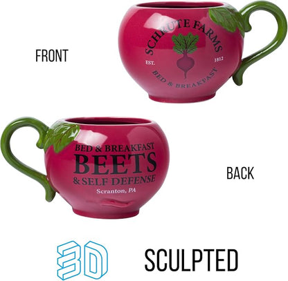 Silver Buffalo The Office Schrute Farms Rustic Ceramic 3D Sculpted Mug - Image 2