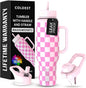 Coldest Tumbler with Handle and Straw by Coldest